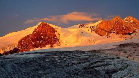 Le Bishorn - 4153 m - Le Weisshorn - 4505 m