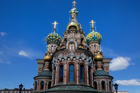 Russie - Saint Pétersbourg - Cathédrale Saint-Sauveur-sur-le-Sang-Versé