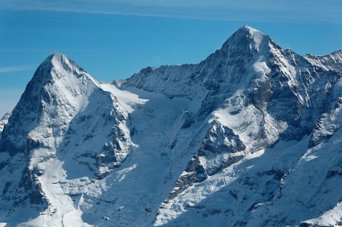 Eiger 3970 m, Mônsch 4099 m