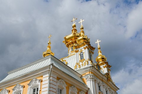 Palais de Catherine, à Tsarskoïe Siélo a retrouvé tout son faste en style rococo